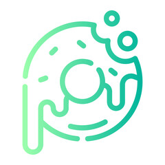 donut Line Gradient Icon