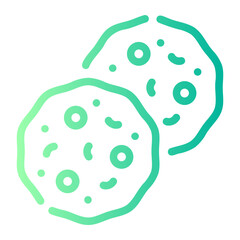 cookie Line Gradient Icon