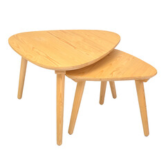 Brown living room table isolated on white background. Interior design Inspiration. Furniture modern inspiration. Home living. Wooden Wardrobe inspiration. Scandinavian Interior.