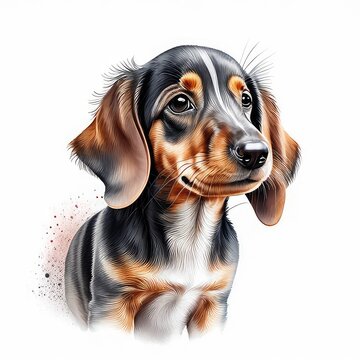 beagle dog isolated on white