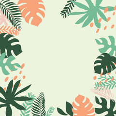 Fototapeta na wymiar This is an illustration of the tropical plant background.