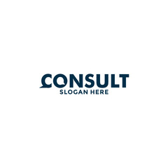 Consult or Communication logo design concept, Business logo design