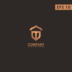 Acorn Logo Design Vector Template With Luxury. Modern Design. Vector Illustration