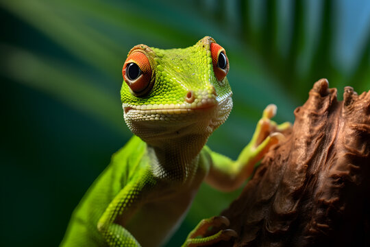 A Anole portrait, wildlife photography
