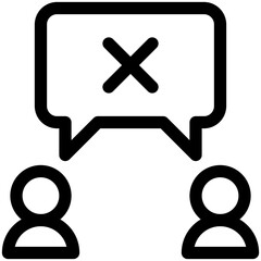 disagreement icon