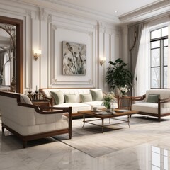 Sitting room, AI generated Image