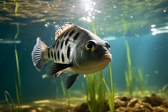 A Archerfish portrait, wildlife photography