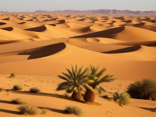 Desert landscape, generative AI