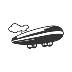 airship vector illustration