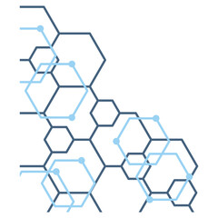 Hexagon Outline Corner