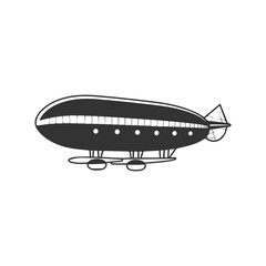 airship vector illustration