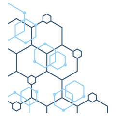 Hexagon Outline Corner