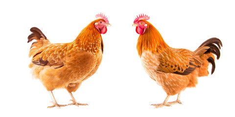 Fototapeta premium Rooster isolated on white backgroud