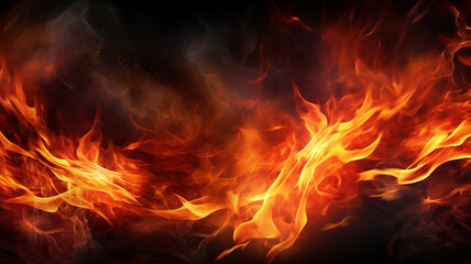 Fire and burning background.