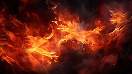 Fototapeta na wymiar Fire and burning background.