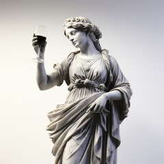 Statue with Wine