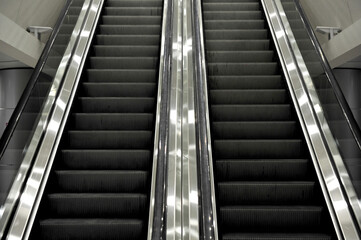 Stairs in a subway station 