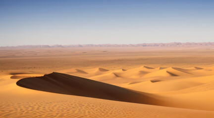 Fototapeta na wymiar Desert landscape, generative AI