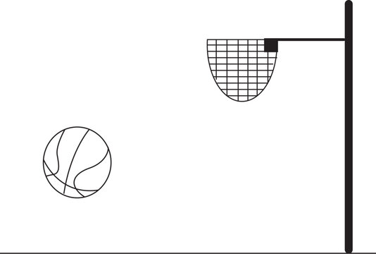 basketball and ball