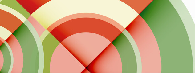 Obraz premium Circle trendy minimal geometric abstract background. Vector Illustration For Wallpaper, Banner, Background, Card, Book Illustration, landing page