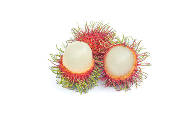 Rambutan isolated on white background