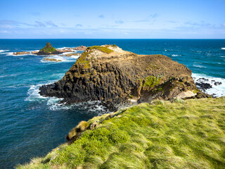 Pyramid Rock coastal rock formations on Phillip Island in Victoria, Australia