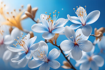 Fototapeta premium flowers paint Generative AI