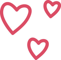 Hand drawn heart element 