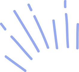 Hand drawn firework element 