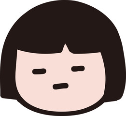 단발머리,머리,표정,소녀,여자아이,사람,스마일
