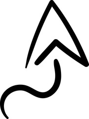 Arrow doodle element