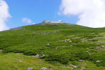 Mount Norikura (Norikura-dake) is a potentially active volcano located on the borders of Gifu and Nagano prefectures in Japan. It is part of the Hida Mountains and is listed among the 100 Famous Japan