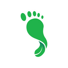 nature foot care vector logo