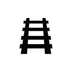 railroad flat style vector icon
