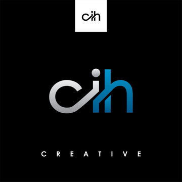 CIH Letter Initial Logo Design Template Vector Illustration