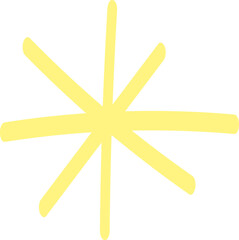 Fototapeta premium Hand drawn sparkle element 