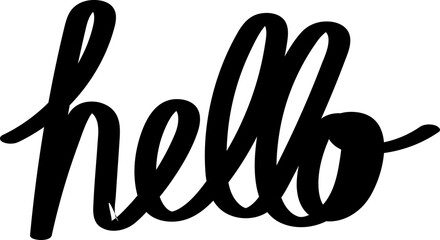 Hand drawn word element