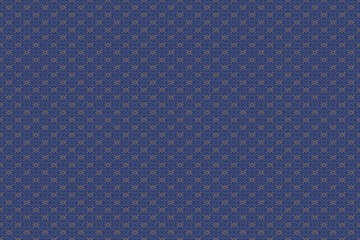 ラフなテイストの花菱文様のパターン素材