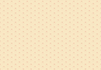 ラフなテイストの麻の葉文様のパターン素材