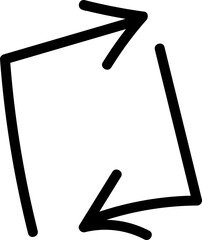 Arrow doodle element