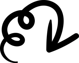 Arrow doodle element