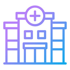 Obraz premium hospital icon