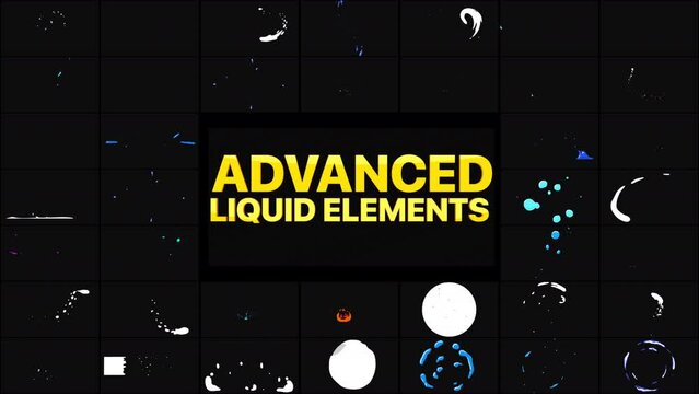Advanced Liquid Simple is an action motion graphics pack consisting of colorful splashes and liquid motion elements. Full HD resolution and alpha channel
