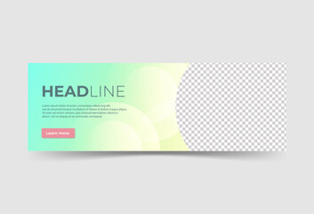 banner background. colorful, green and yellow gradations,circle , advertising , abstract eps 10