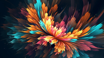 abstract, chrysanthemum, plant, nature, dahlia, fractal, shapes, petal, pattern, bloom, beauty, colorful, yellow, colorful, blossom, pink, design, orange, wallpaper, floral, aster, texture, color, swi