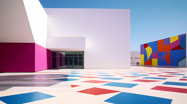 Sleek Elegance of a Modern Art Museum Under the Midday Sun	
