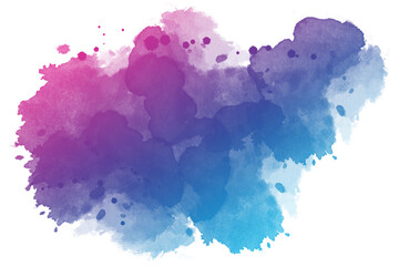 watercolor color full background. watercolor background with clouds. rainbow color