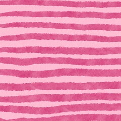 A lovely and elegant striped pattern with a watercolor touch. The image is a square with horizontal stripes in pink and white hues. This image can add some charm and beauty to any design!