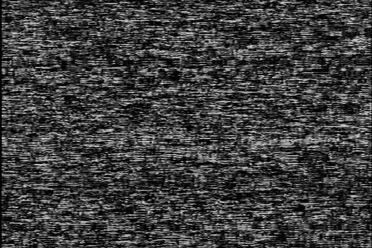 Black and white analog tape static background