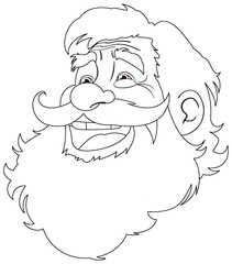 Smiling Lumberjack Old Man Cartoon Character